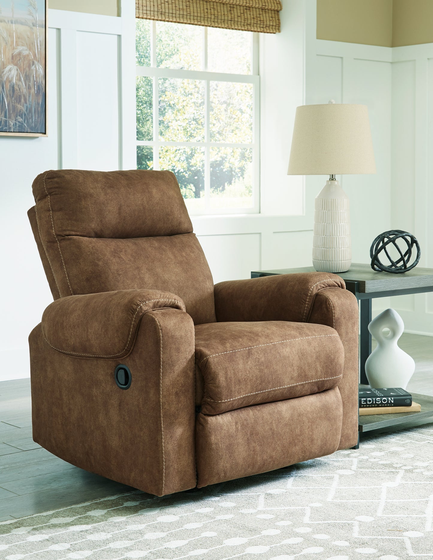 Bradenton Furniture Outlet - Ashley Furniture - Edenwold Living Room - Rocker Recliner / Brindle - 1380525