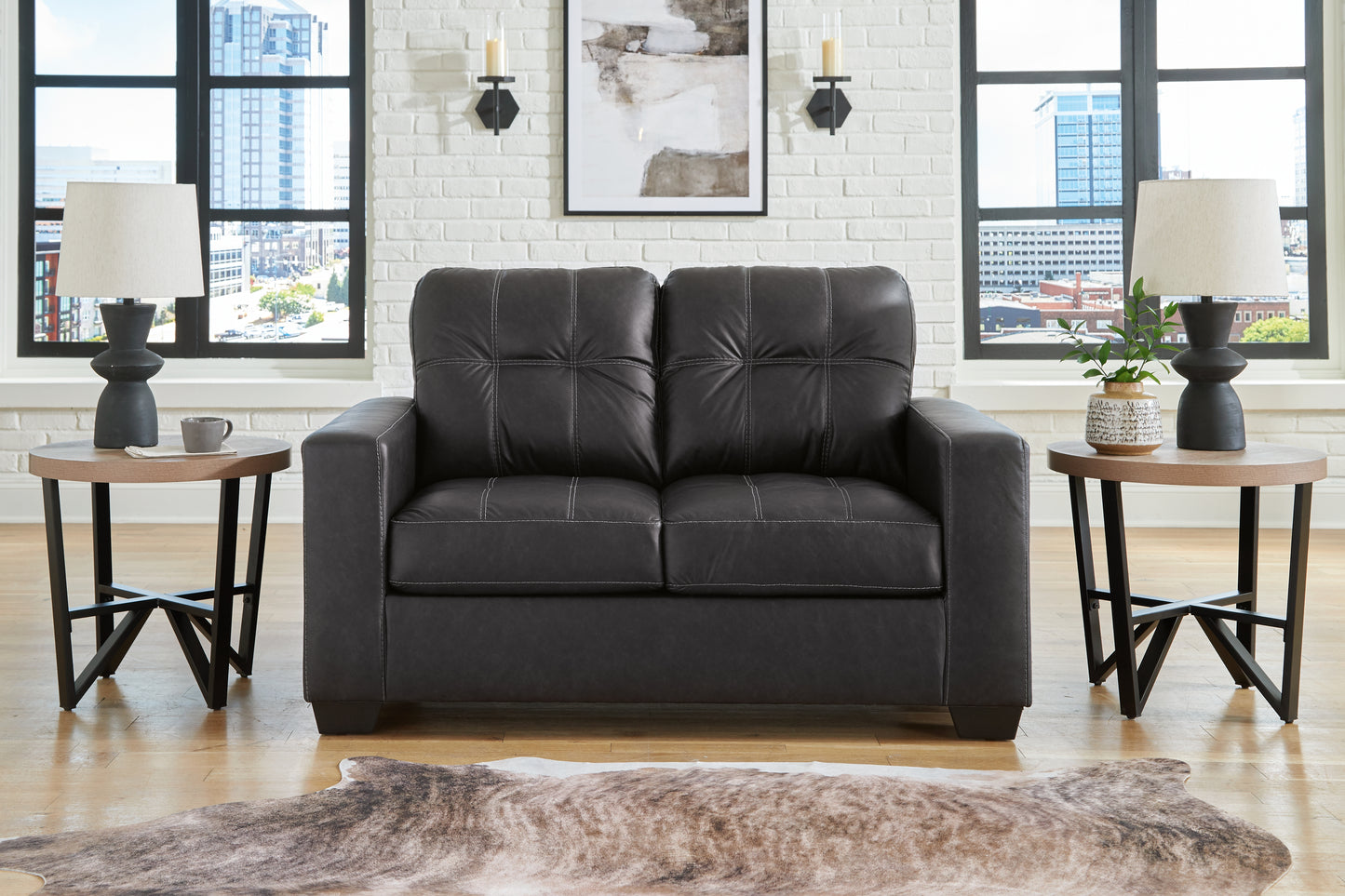 Bradenton Furniture Outlet - Ashley Furniture - Barlin Mills Living Room - Loveseat / Carbon - 1700435
