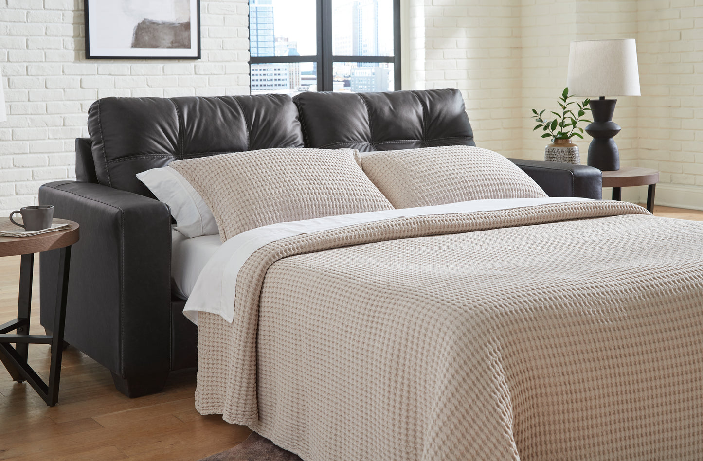 Bradenton Furniture Outlet - Ashley Furniture - Barlin Mills Living Room - Queen Sofa Sleeper / Carbon - 1700439
