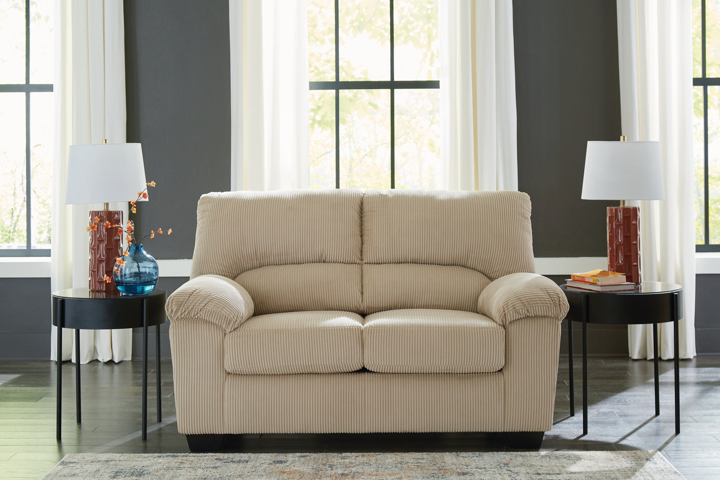 Bradenton Furniture Outlet - Ashley Furniture - SimpleJoy Living Room - Loveseat / Sand - 2420335