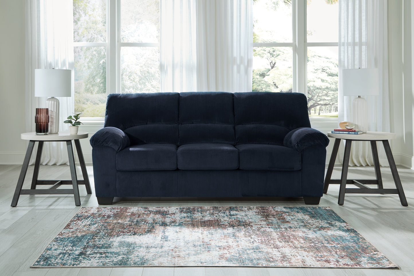 Bradenton Furniture Outlet - Ashley Furniture - SimpleJoy Living Room - Sofa / Navy - 2420538
