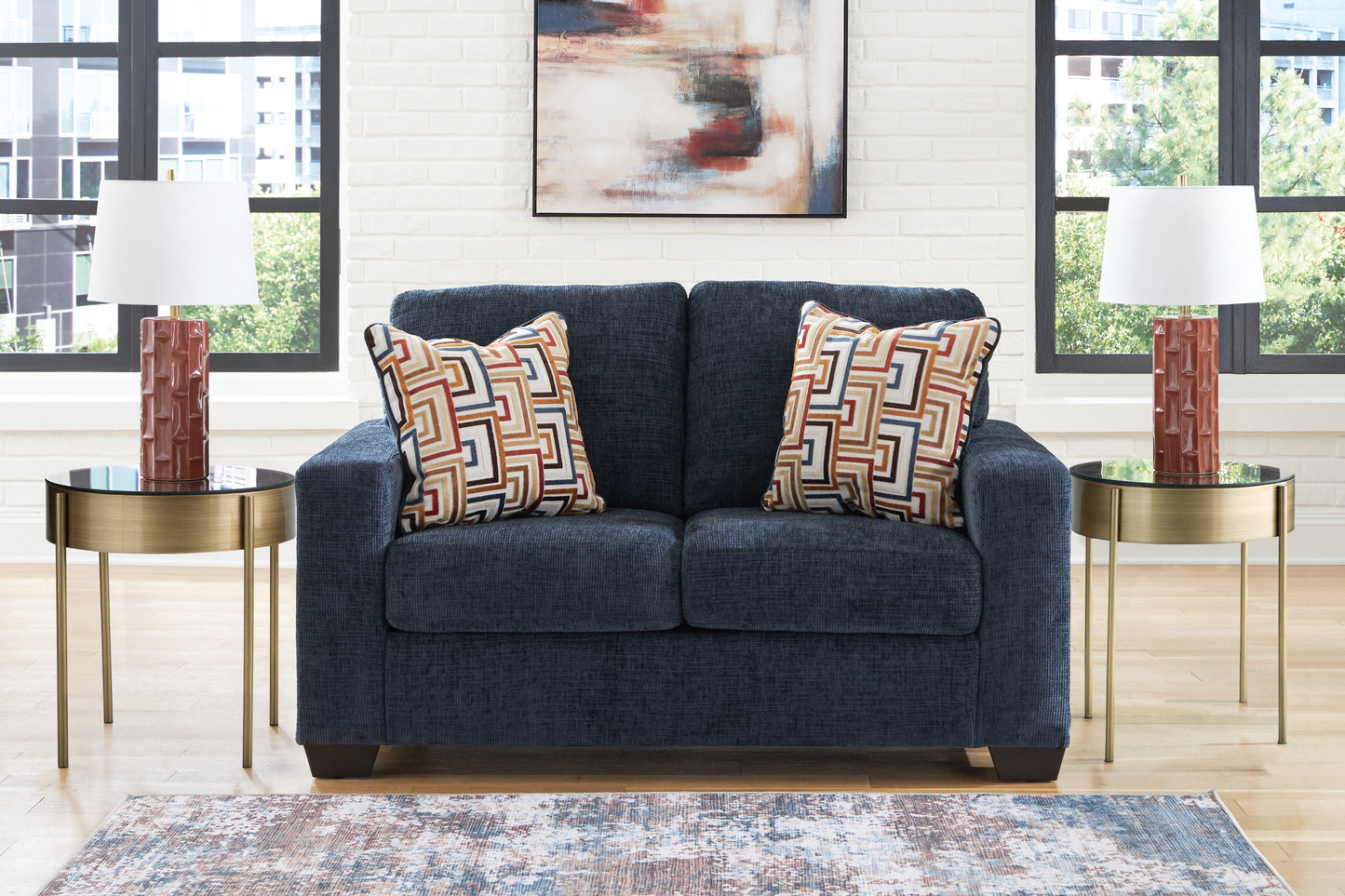 Bradenton Furniture Outlet - Ashley Furniture - Aviemore Living Room - Loveseat / Ink - 2430335