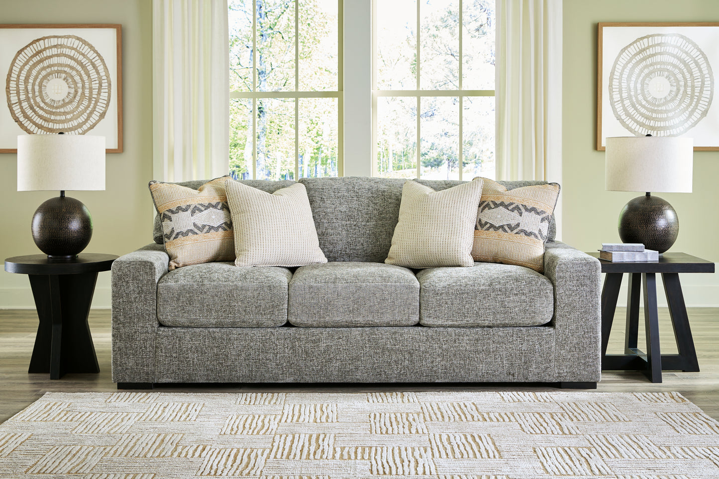 Bradenton Furniture Outlet - Ashley Furniture - Dunmor Living Room - Sofa / Graphite - 2490438