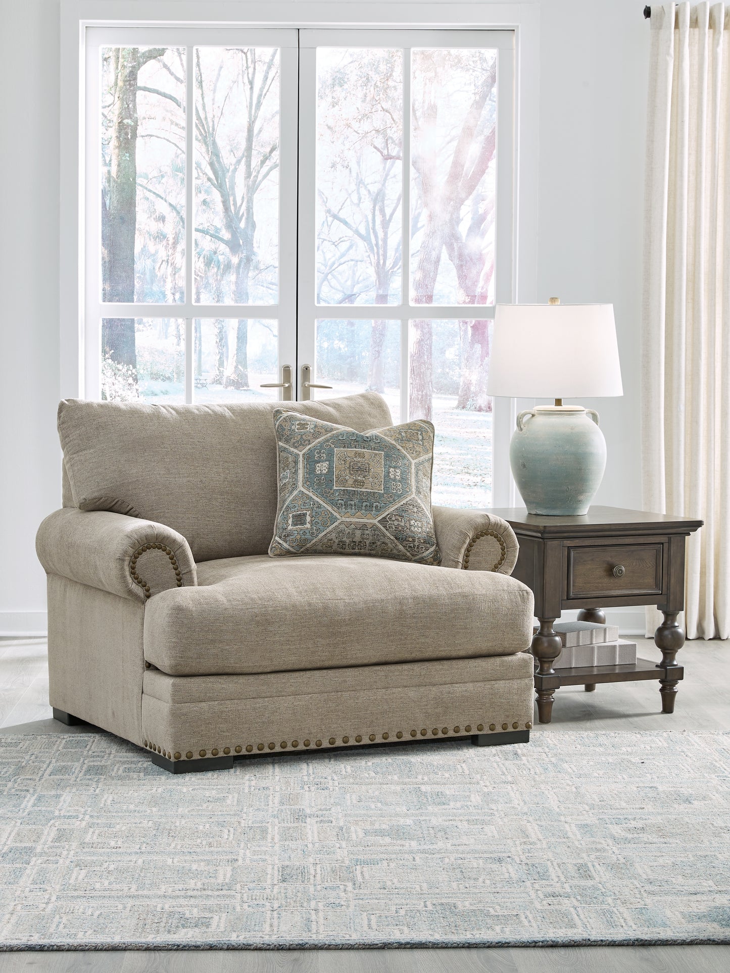 Bradenton Furniture Outlet - Ashley Furniture - Galemore Living Room - Chair and a Half / Quarry - 2700423