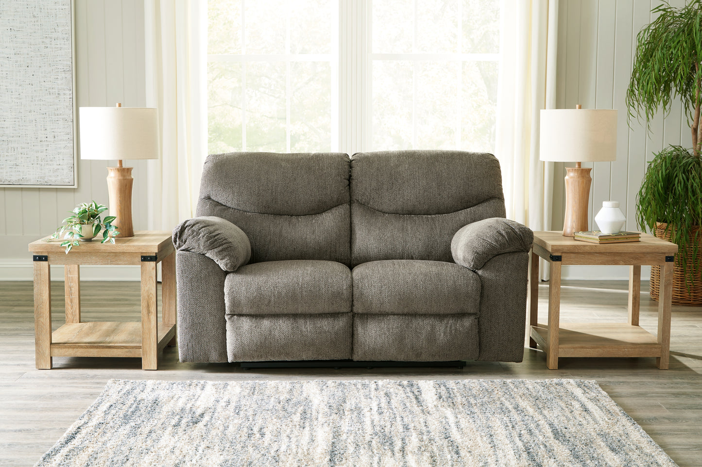 Bradenton Furniture Outlet - Ashley Furniture - Alphons Living Room - Reclining Loveseat / Putty - 2820186
