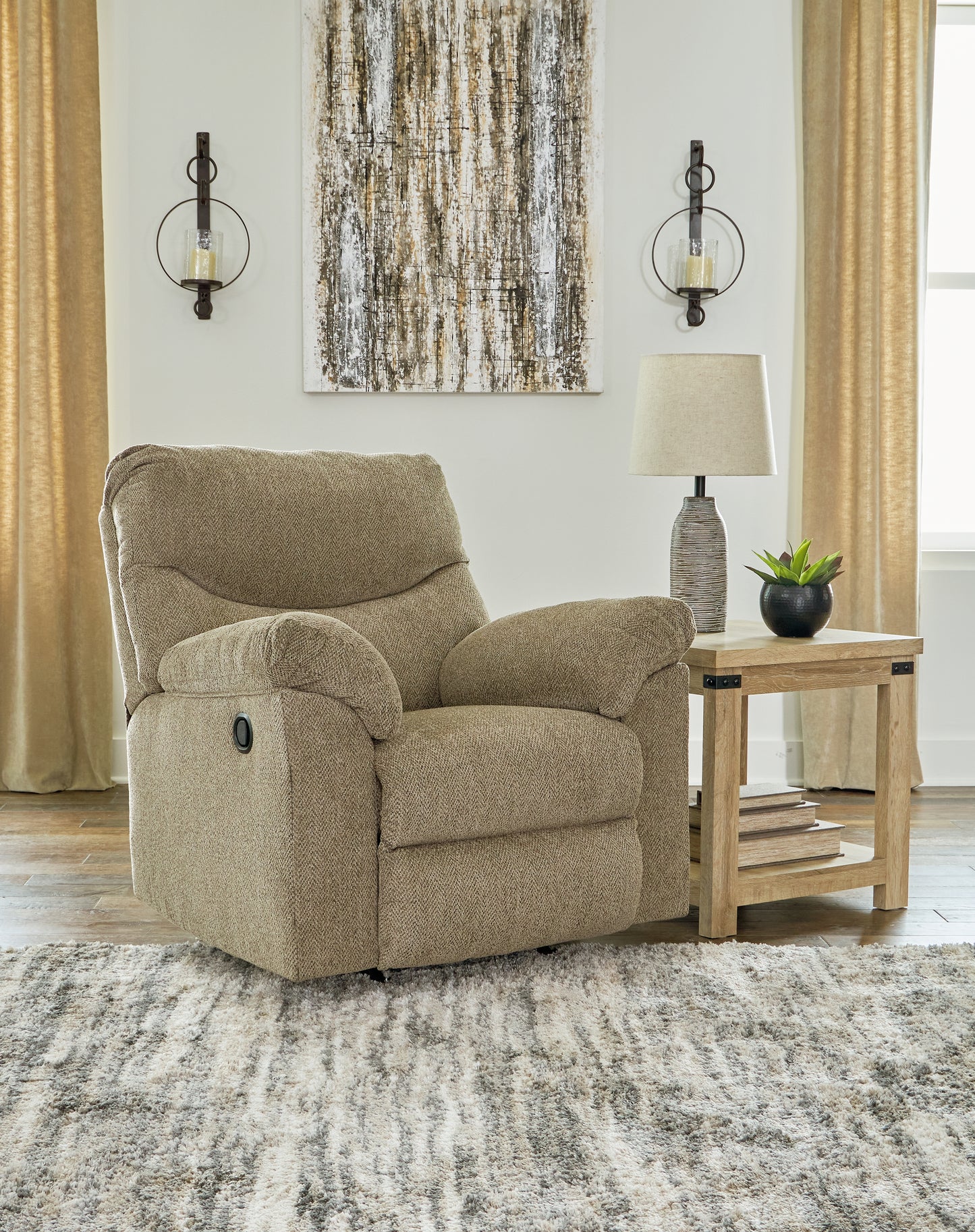 Bradenton Furniture Outlet - Ashley Furniture - Alphons Living Room - Rocker Recliner / Briar - 2820225