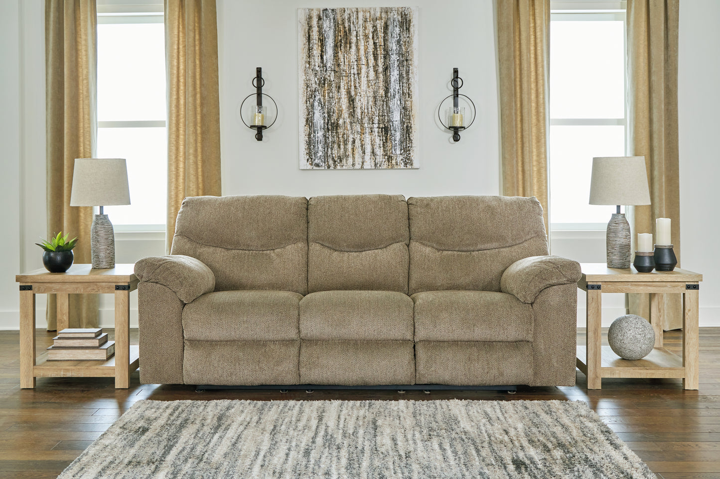 Bradenton Furniture Outlet - Ashley Furniture - Alphons Living Room - Reclining Sofa / Briar - 2820288