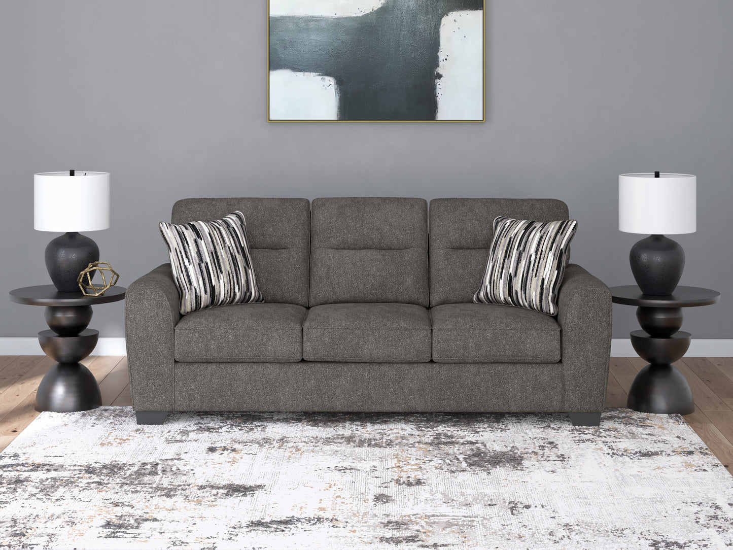Bradenton Furniture Outlet - Ashley Furniture - Olten Living Room - Sofa / Graphite - 3130538