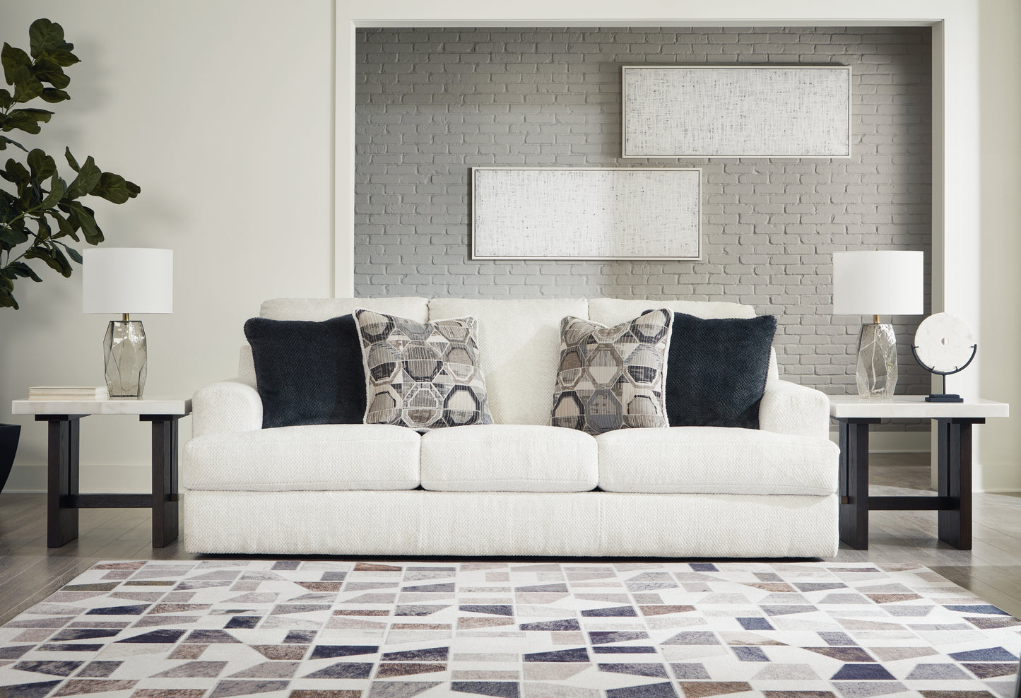 Bradenton Furniture Outlet - Ashley Furniture - Karinne Living Room - Chair and a Half / Linen - 3140323