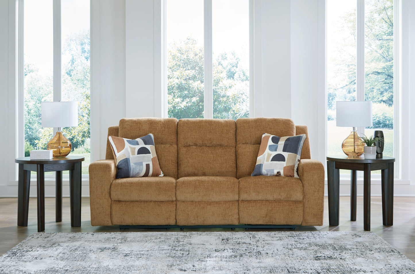 Bradenton Furniture Outlet - Ashley Furniture - Kanlow Living Room - Reclining Sofa / Honey - 3860588