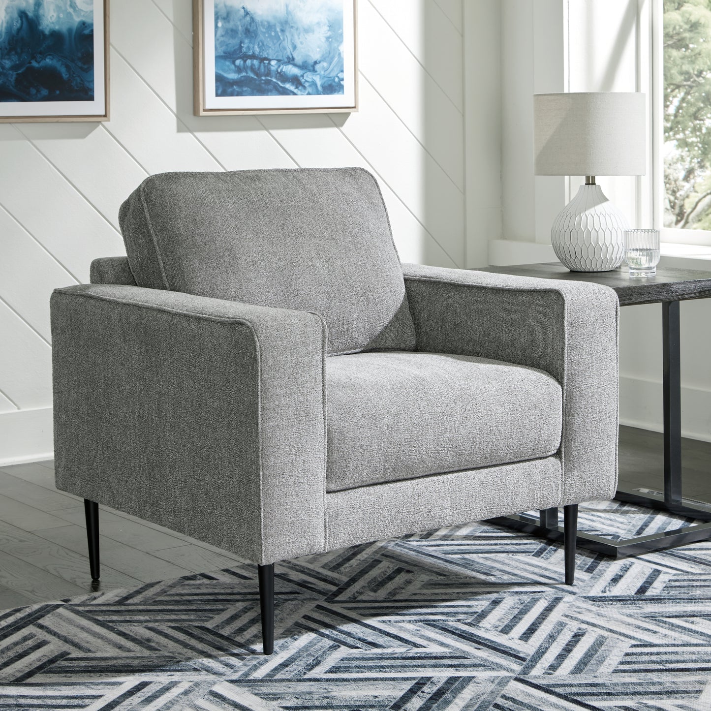 Bradenton Furniture Outlet - Ashley Furniture - Hazela Living Room - Chair / Charcoal - 4110220