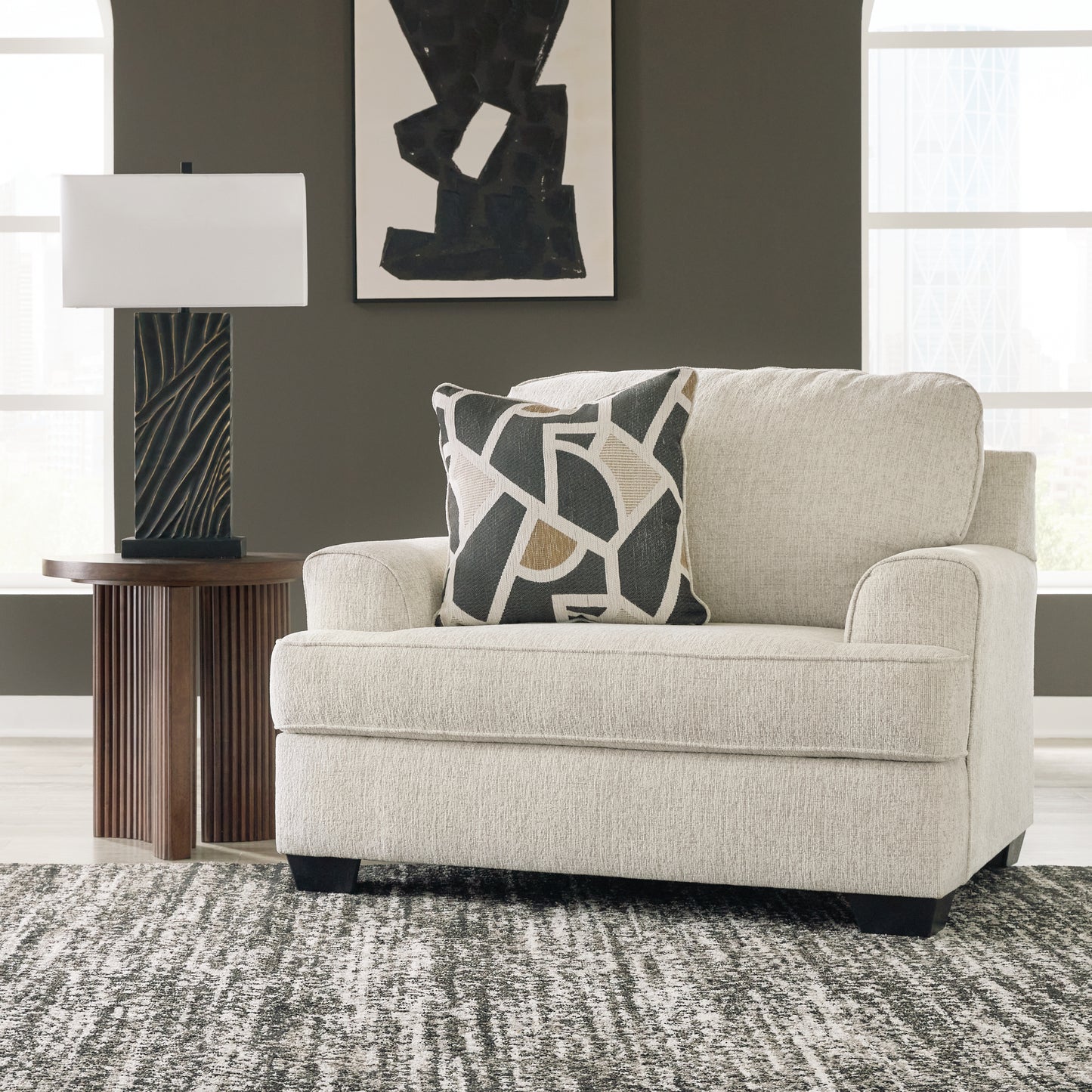 Bradenton Furniture Outlet - Ashley Furniture - Heartcort Living Room - Chair and a Half / Quartz - 4460423