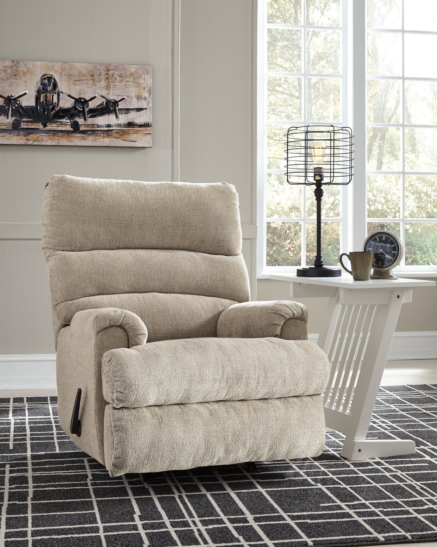 Bradenton Furniture Outlet - Ashley Furniture - Man Fort Living Room - Rocker Recliner / Graphite - 4660525