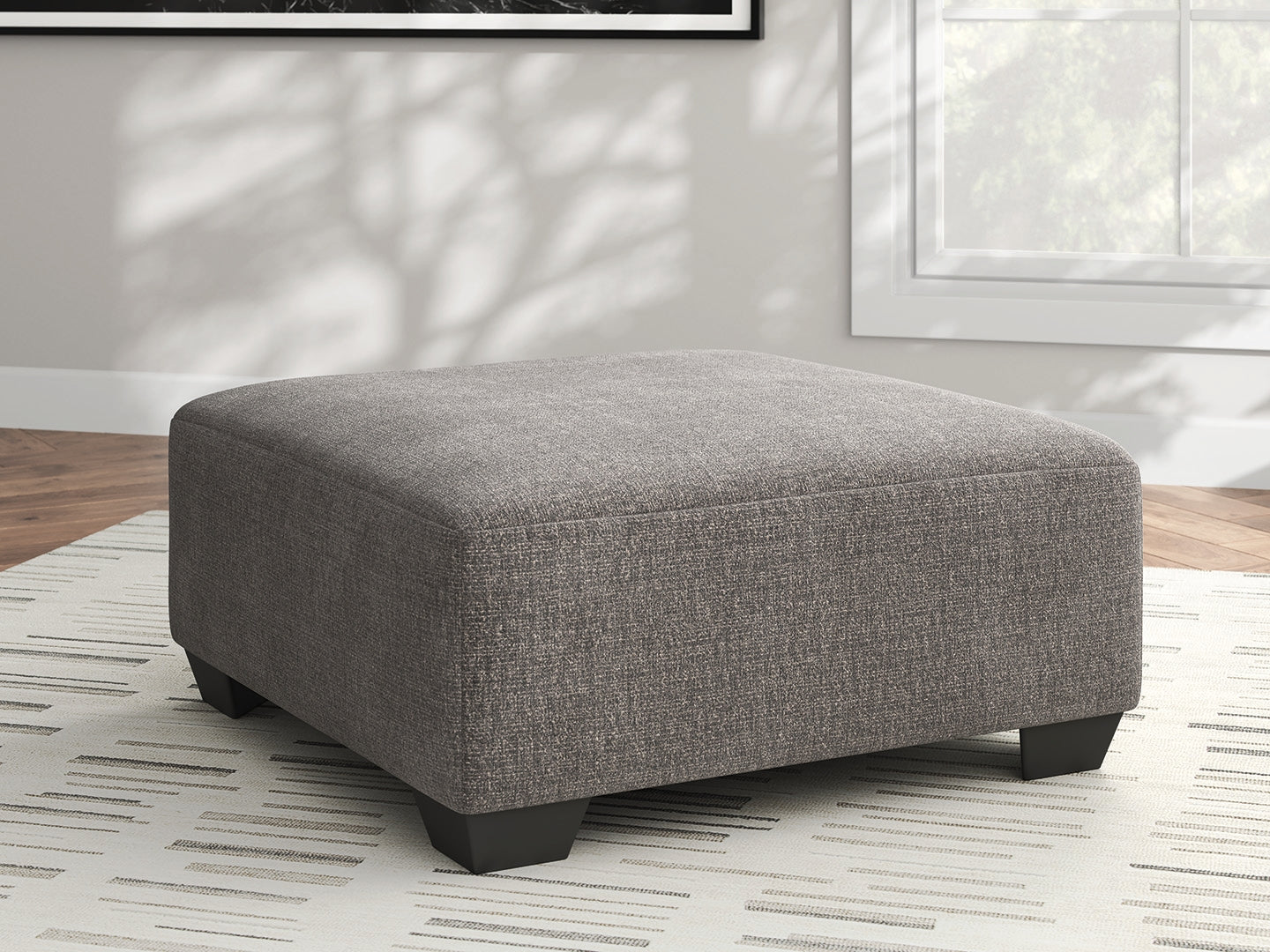 Bradenton Furniture Outlet - Ashley Furniture - Newellen Living Room - Oversized Accent Ottoman / Greystone - 4840508