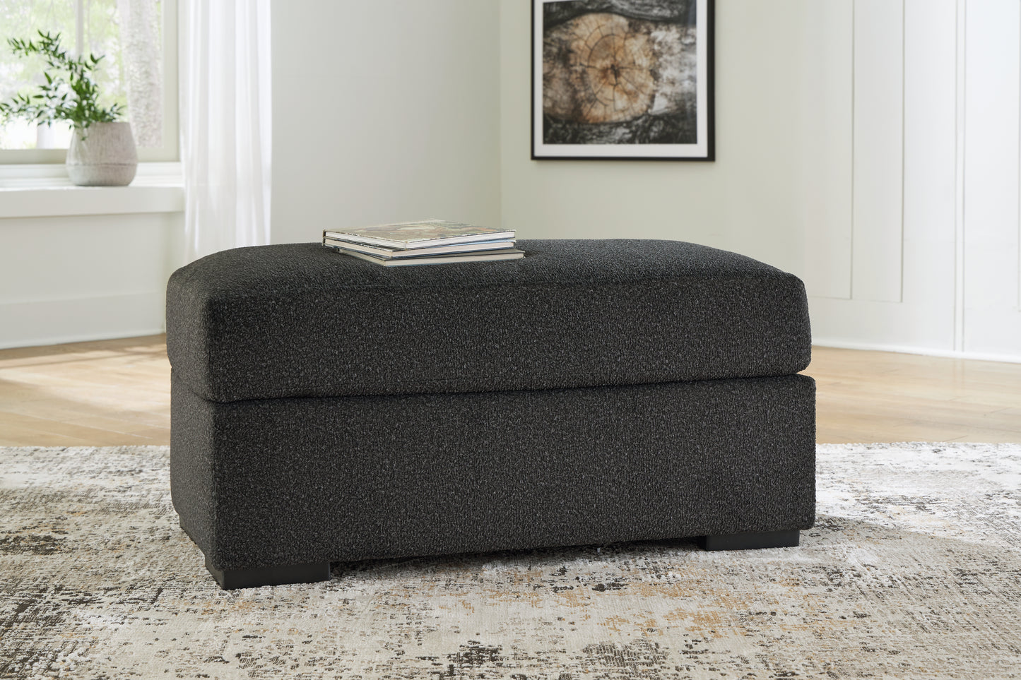 Bradenton Furniture Outlet - Ashley Furniture - Wryenlynn Living Room - Ottoman / Onyx - 4940514