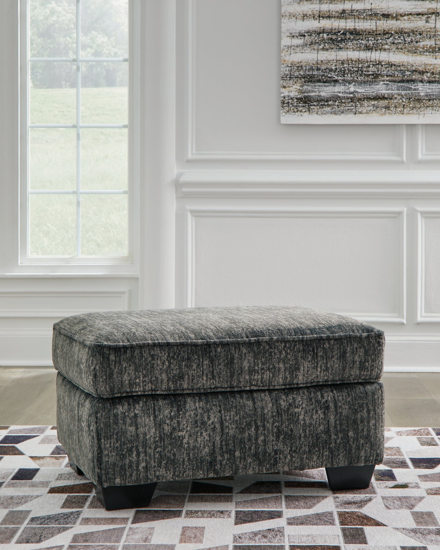 Bradenton Furniture Outlet - Ashley Furniture - Lonoke Living Room - Ottoman / Gunmetal - 5050414