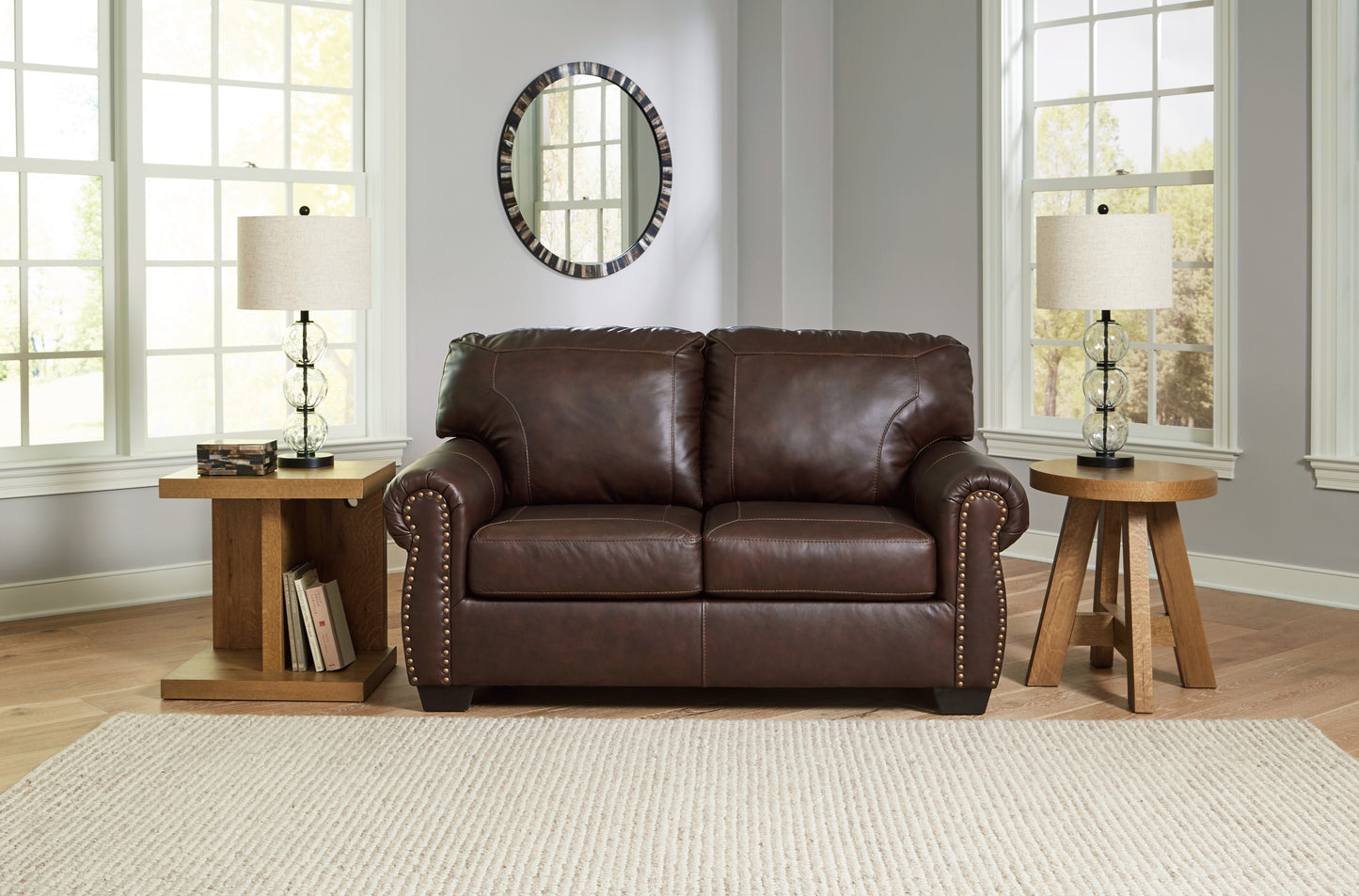 Bradenton Furniture Outlet - Ashley Furniture - Colleton Living Room - Loveseat / Dark Brown - 5210735