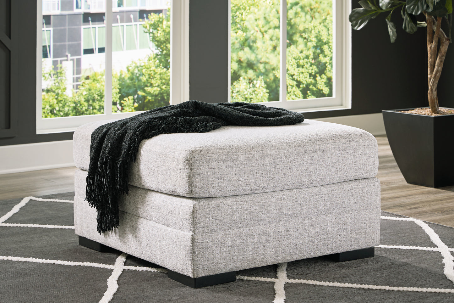 Bradenton Furniture Outlet - Ashley Furniture - Koralynn Living Room - Oversized Accent Ottoman / Stone - 5410208