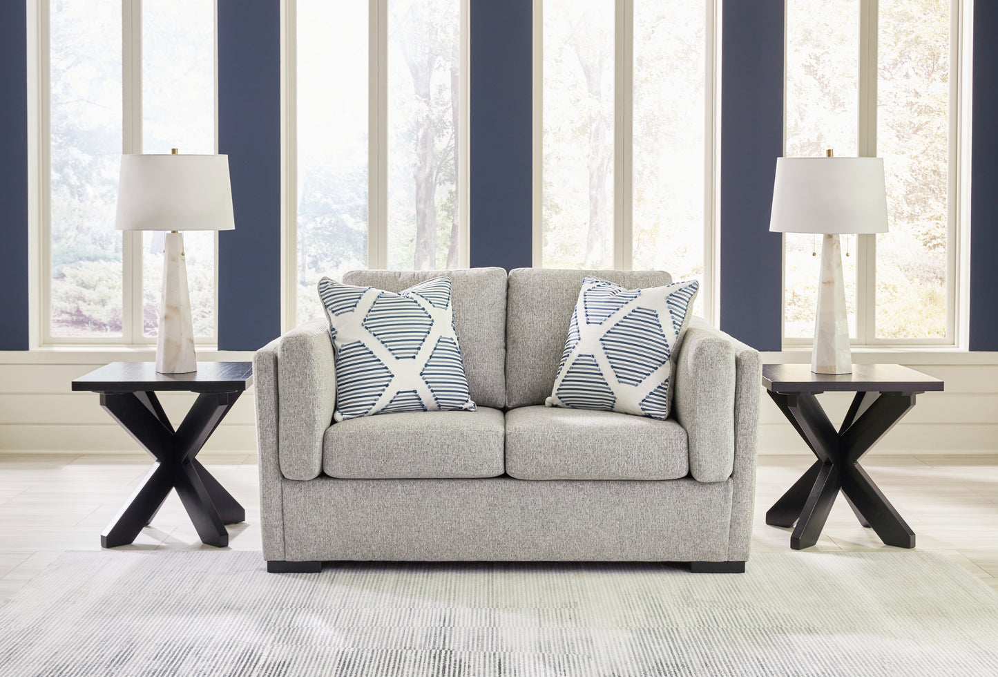 Bradenton Furniture Outlet - Ashley Furniture - Evansley Living Room - Loveseat / Pewter - 5450335