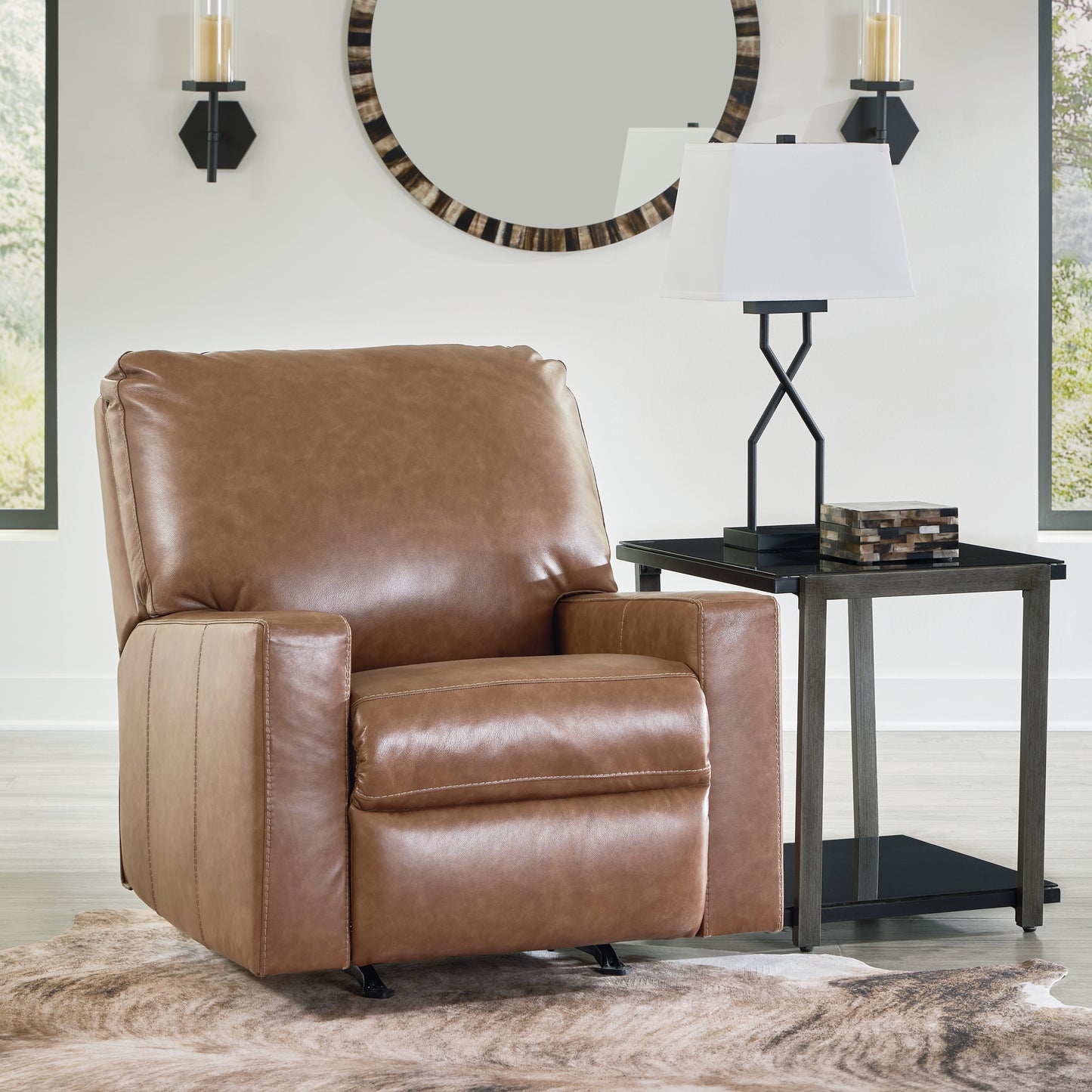 Bradenton Furniture Outlet - Ashley Furniture - Bolsena Living Room - Rocker Recliner / Caramel - 5560325