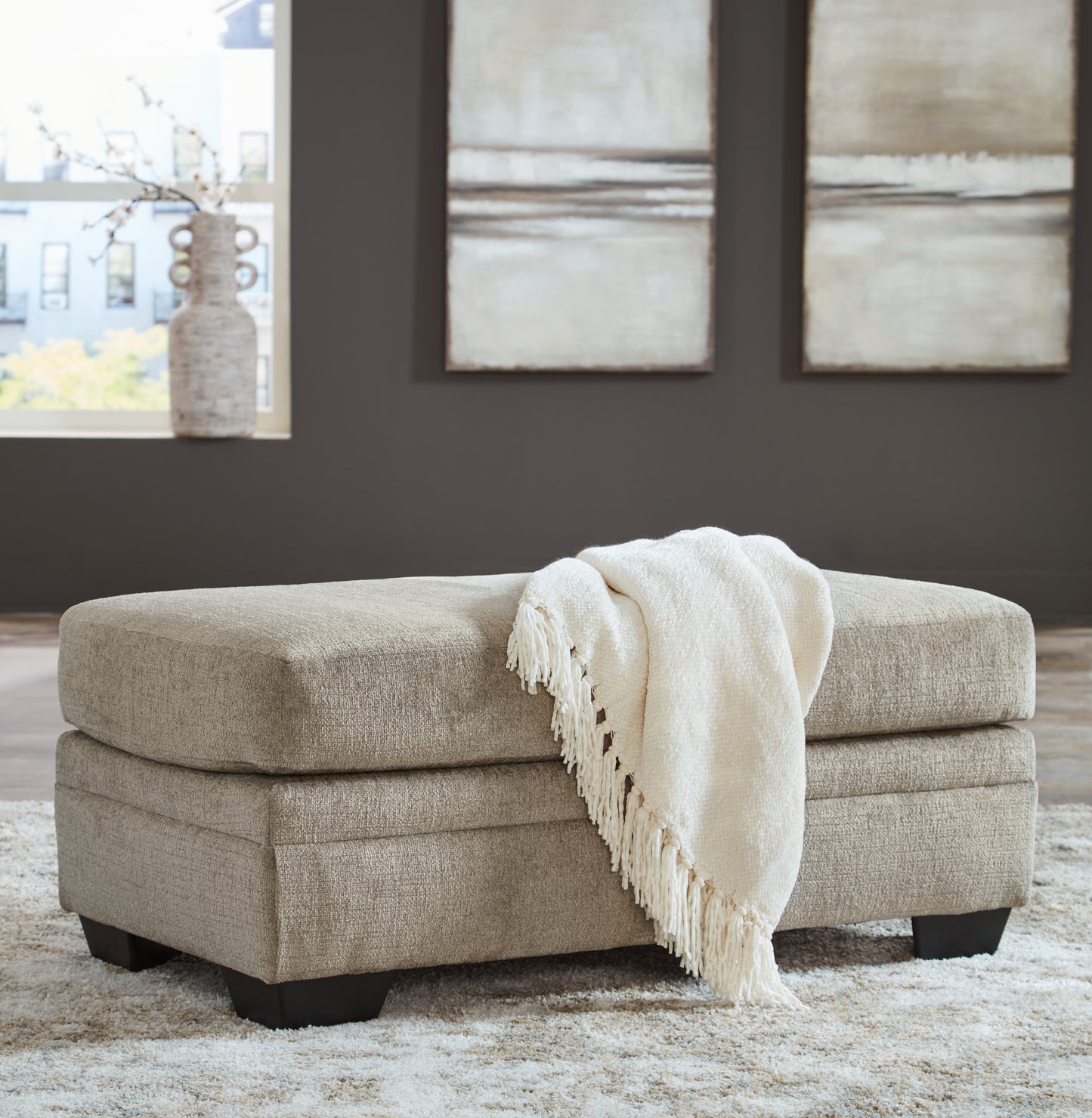 Bradenton Furniture Outlet - Ashley Furniture - Stonemeade Living Room - Ottoman / Taupe - 5950414