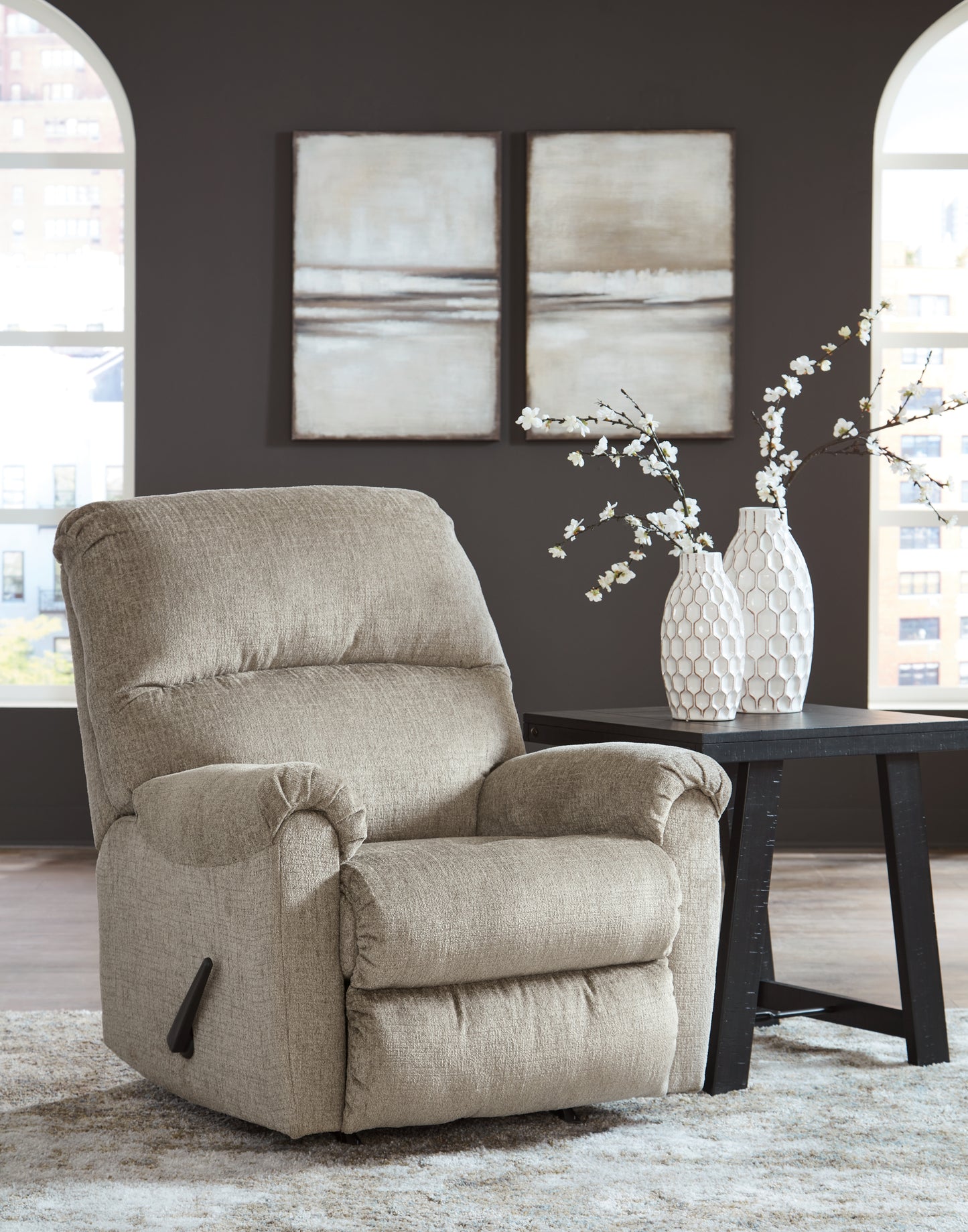 Bradenton Furniture Outlet - Ashley Furniture - Stonemeade Living Room - Rocker Recliner / Taupe - 5950425