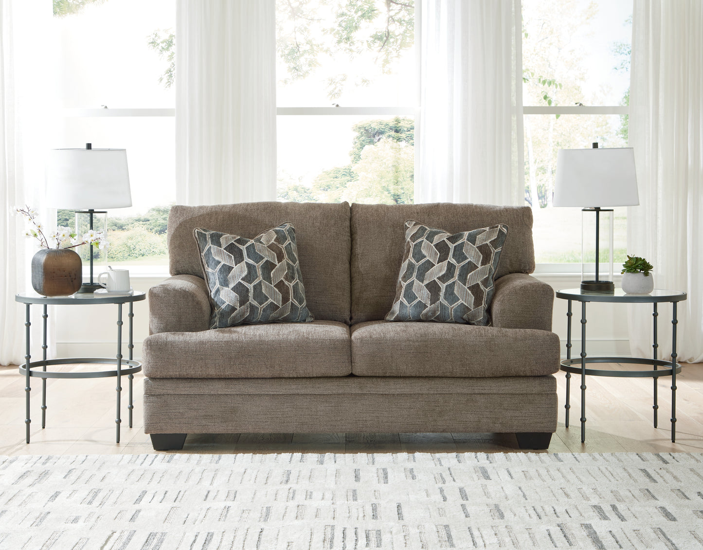 Bradenton Furniture Outlet - Ashley Furniture - Stonemeade Living Room - Loveseat / Nutmeg - 5950535