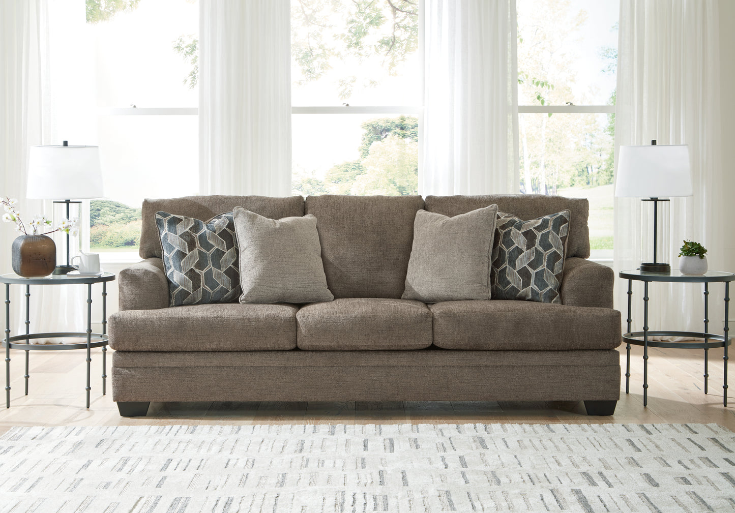 Bradenton Furniture Outlet - Ashley Furniture - Stonemeade Living Room - Loveseat / Taupe - 5950435