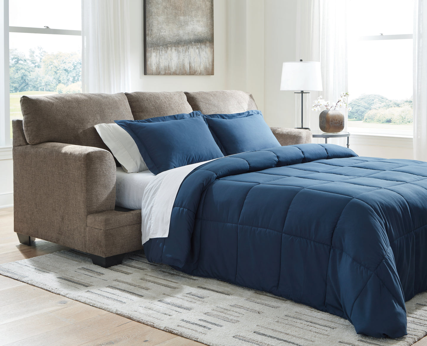 Bradenton Furniture Outlet - Ashley Furniture - Stonemeade Living Room - Queen Sofa Sleeper / Nutmeg - 5950539
