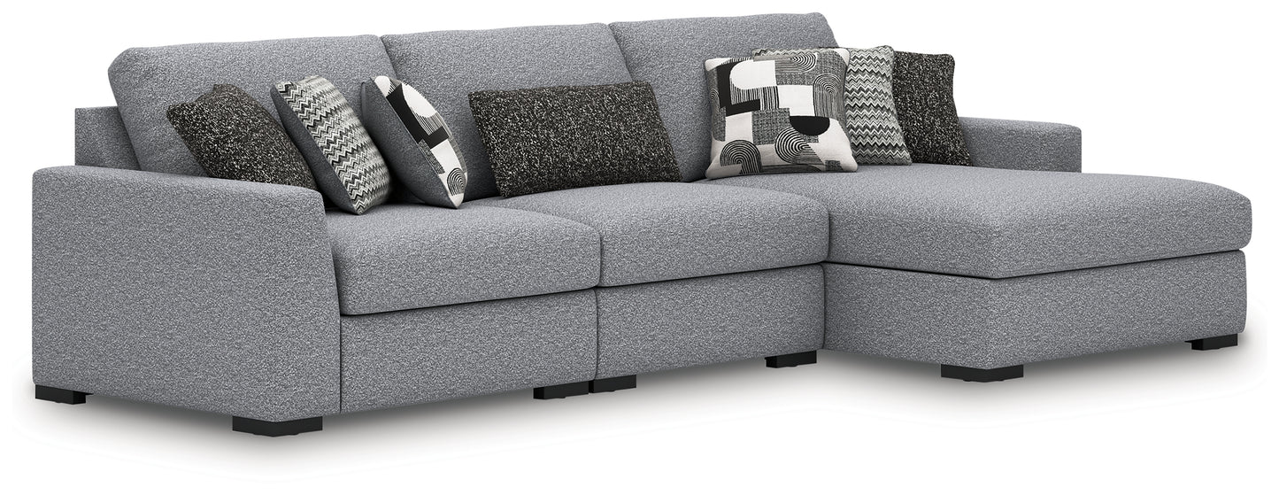 Bradenton Furniture Outlet - Ashley Furniture - Bealton Sectional - RAF 3-Piece Sectional with Chaise / Salt and Pepper - 61305S3