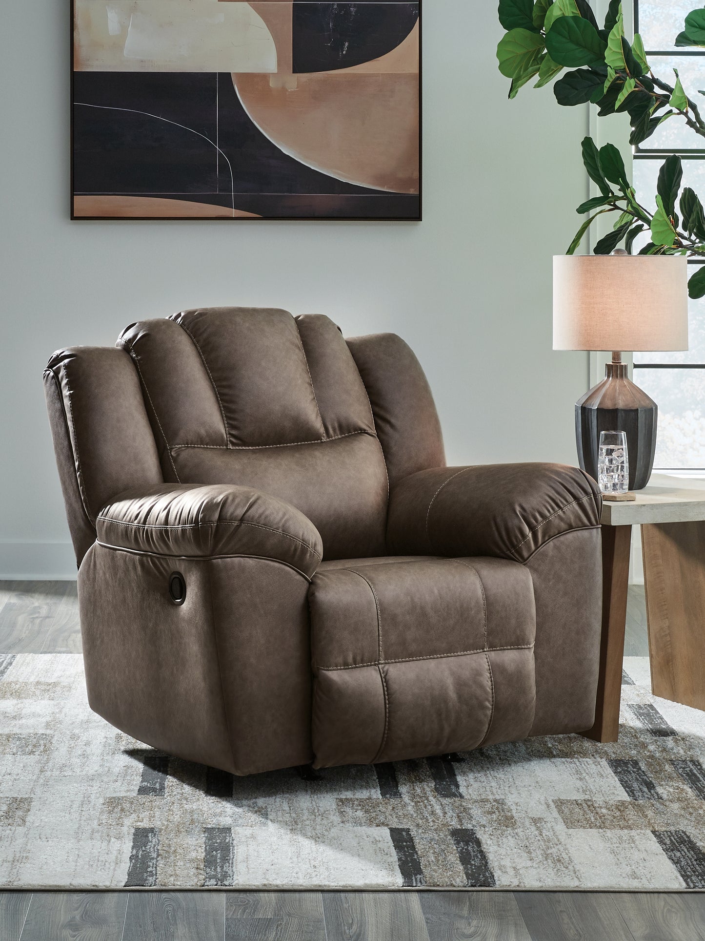 Bradenton Furniture Outlet - Ashley Furniture - Lowilla Living Room - Rocker Recliner / Driftwood - PC6450625