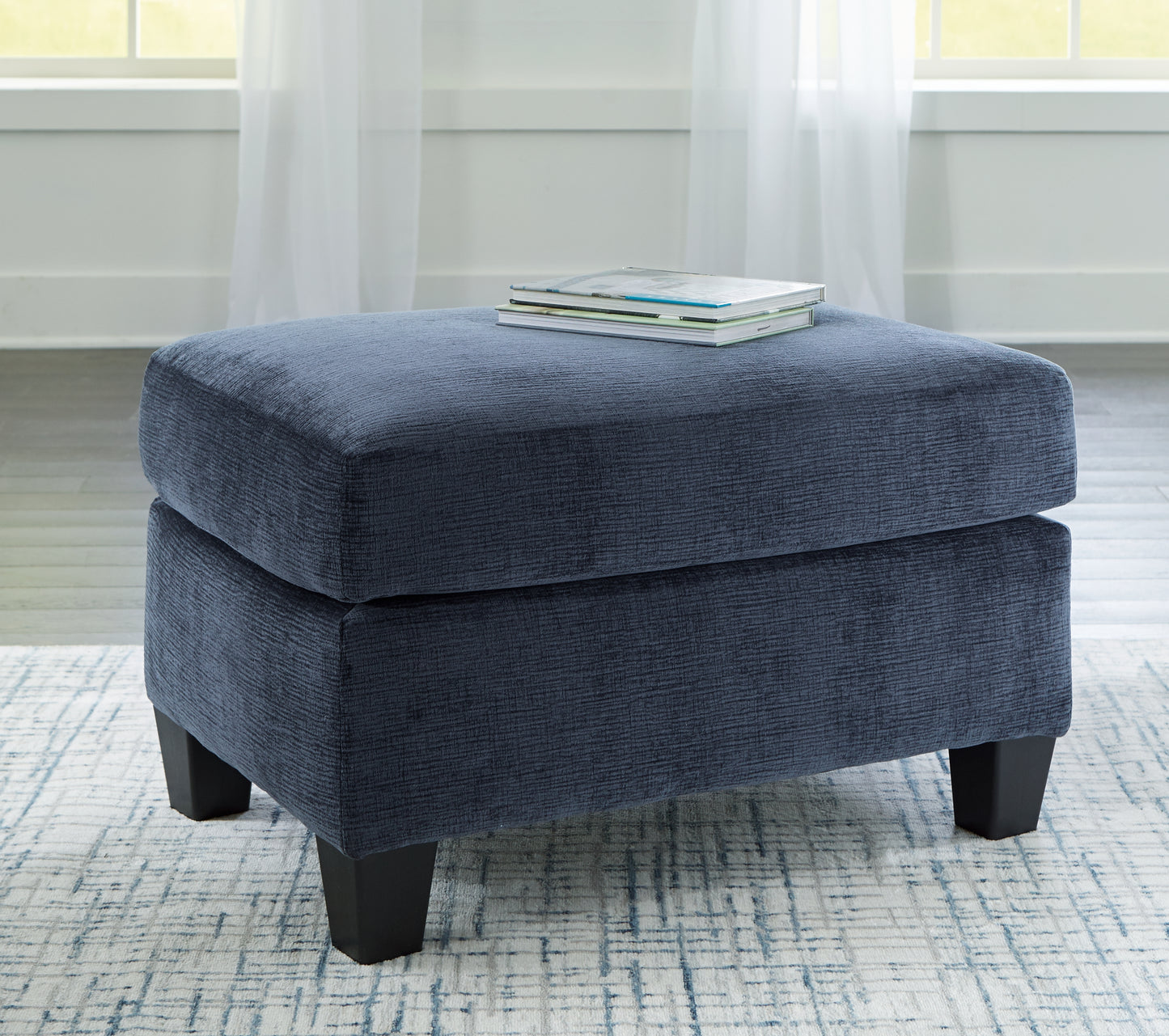 Bradenton Furniture Outlet - Ashley Furniture - Amity Bay Living Room - Ottoman / Ink - 6720614