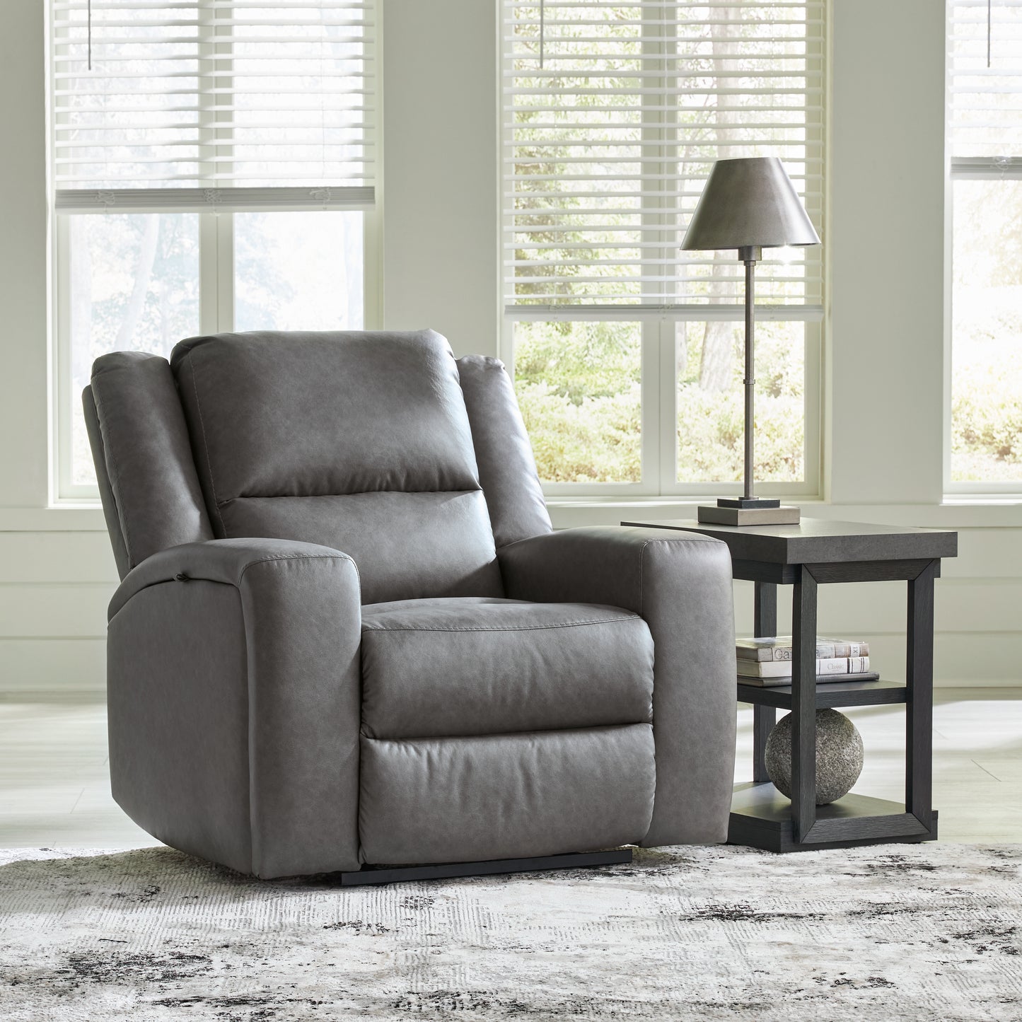 Bradenton Furniture Outlet - Ashley Furniture - Brixworth Living Room - Reclining Loveseat / Slate - 6910686