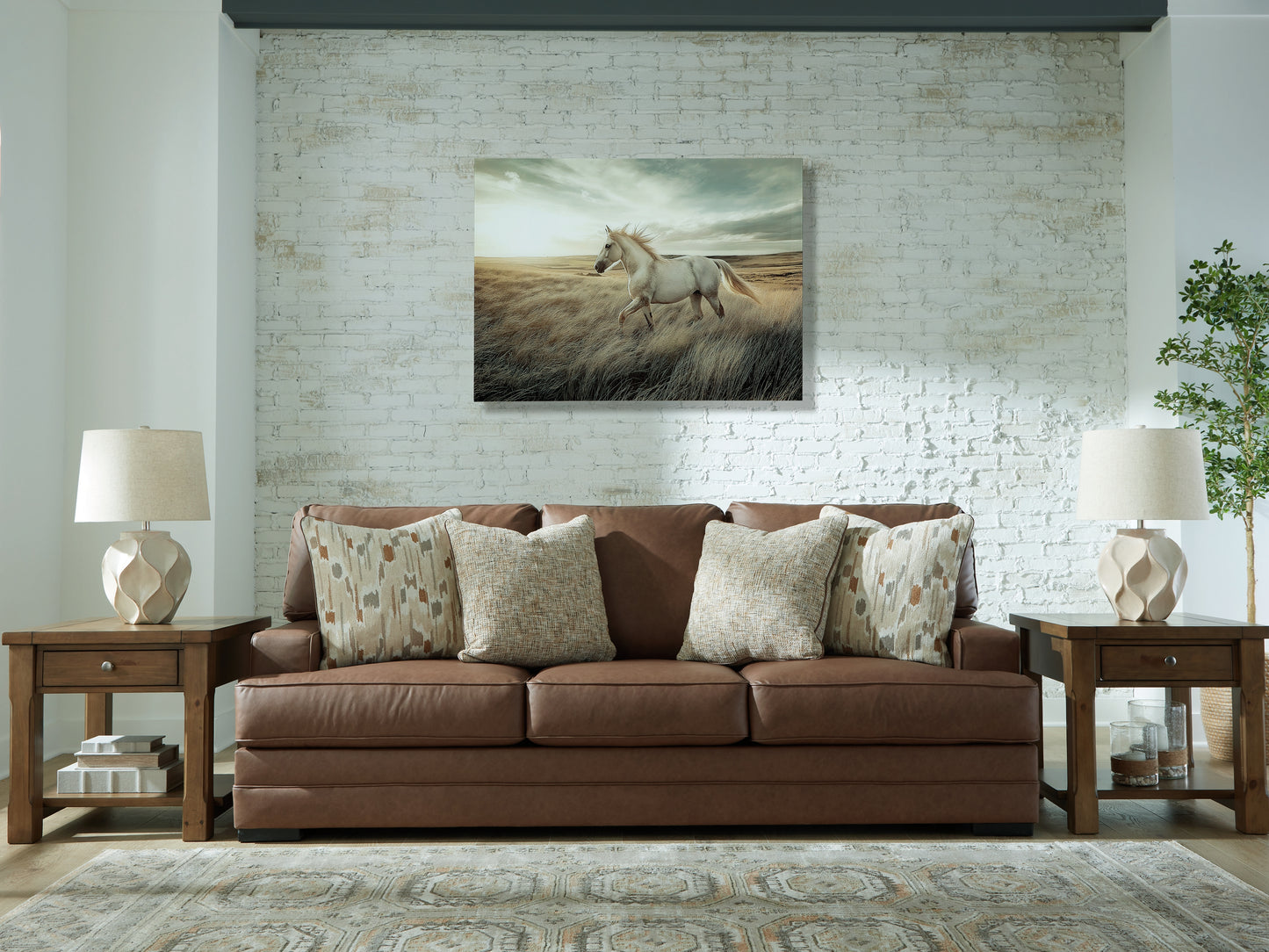Bradenton Furniture Outlet - Ashley Furniture - VillaCourt Living Room - Sofa / Caramel - 7490938
