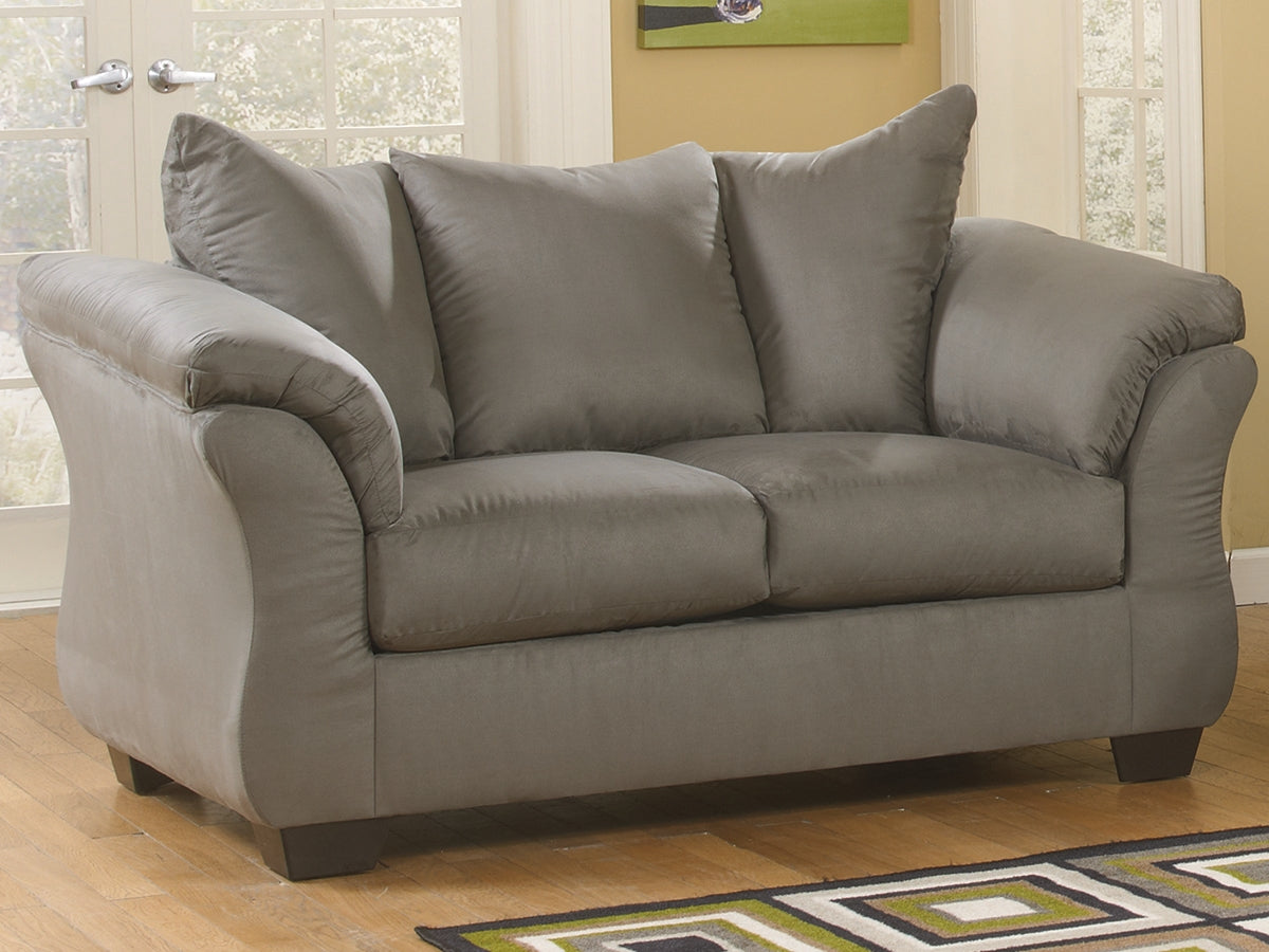 Bradenton Furniture Outlet - Ashley Furniture - Darcy Living Room - Loveseat / Cobblestone - 7500535