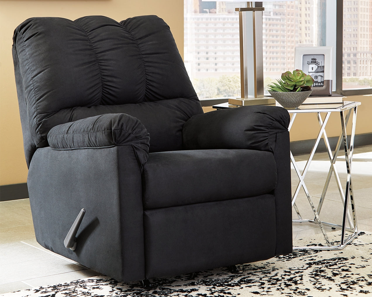 Bradenton Furniture Outlet - Ashley Furniture - Darcy Living Room - Rocker Recliner / Black - 7500825