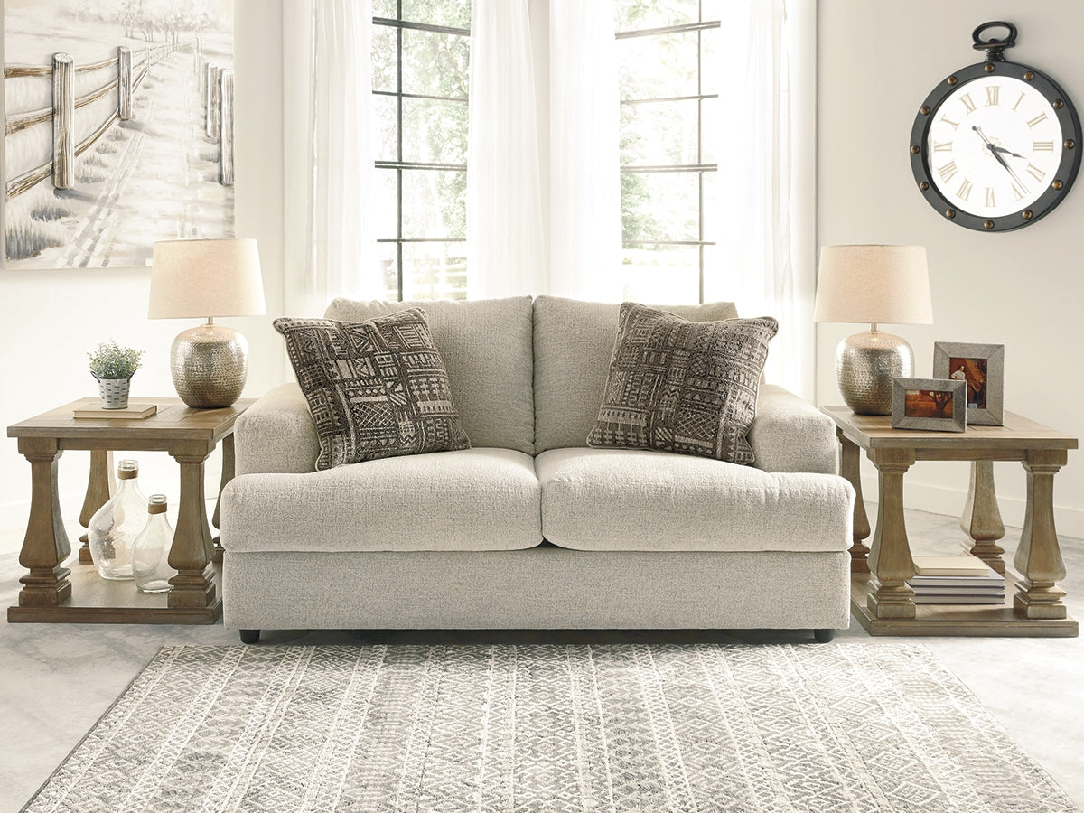 Bradenton Furniture Outlet - Ashley Furniture - Soletren Living Room - Loveseat / Stone - 9510435
