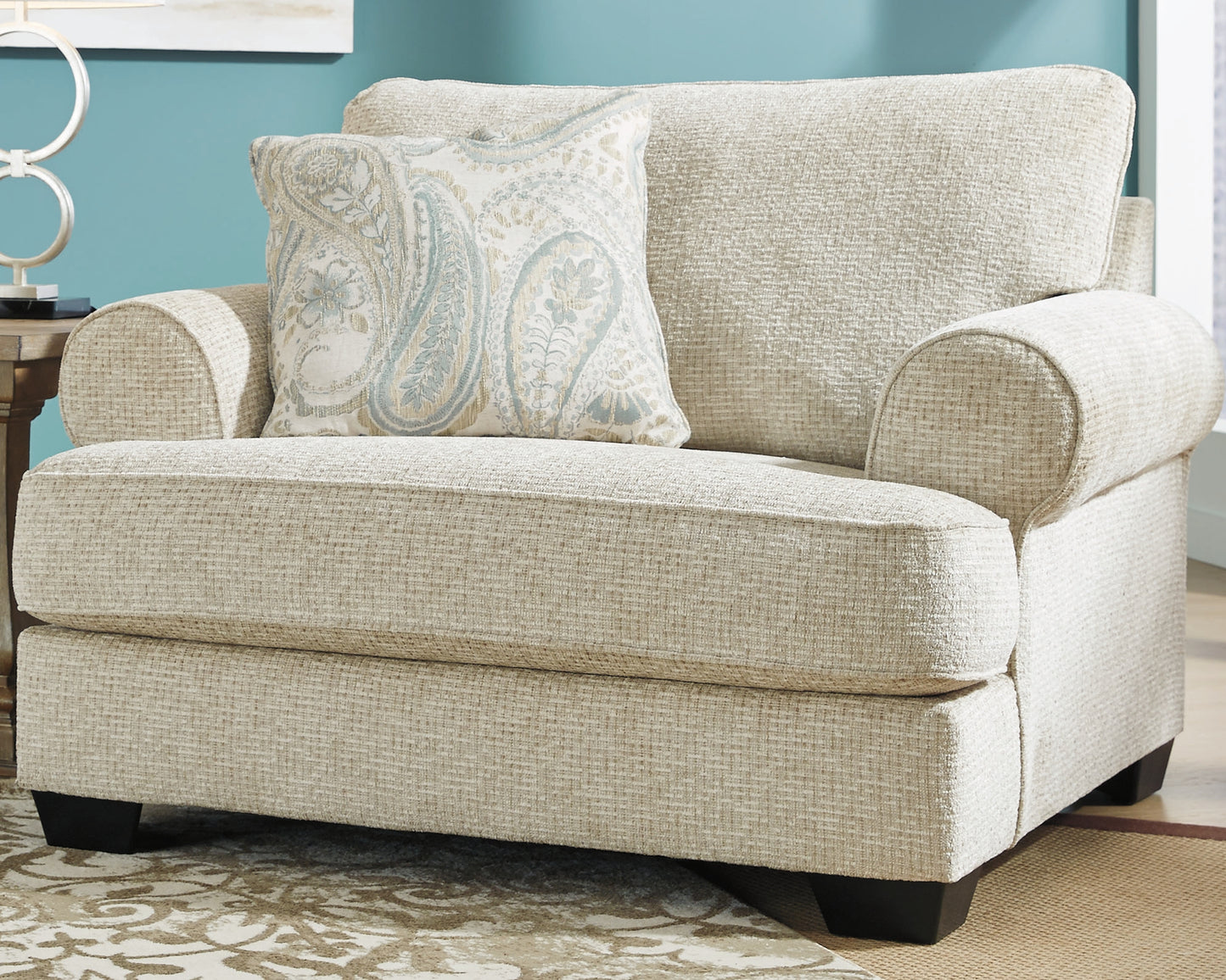 Bradenton Furniture Outlet - Ashley Furniture - Monaghan Living Room - Chair and a Half / Sandstone - 9620523