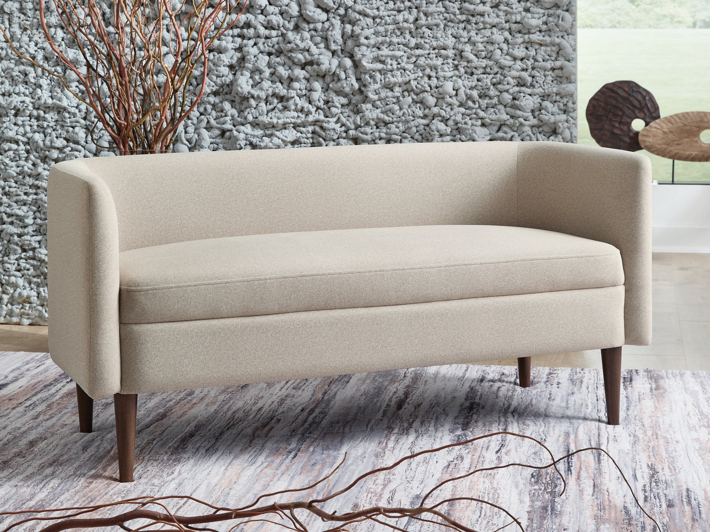 Bradenton Furniture Outlet - Ashley Furniture - Wainner Accent Bench - Accent Bench / Beige / 53"W x 22"D x 25"H - A3000756