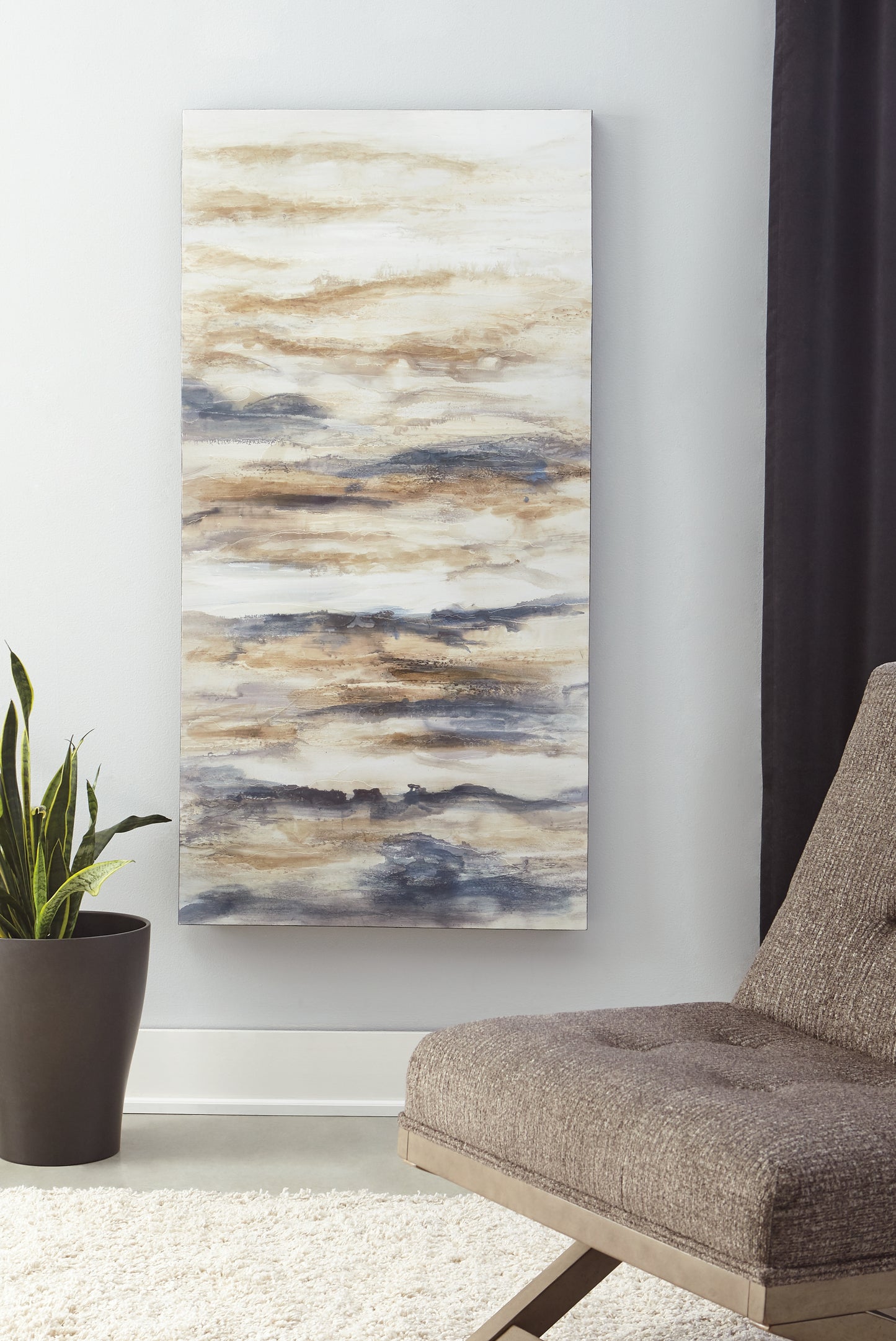 Bradenton Furniture Outlet - Ashley Furniture - Joely Wall Decor - Wall Art / Blue/Tan - A8000277
