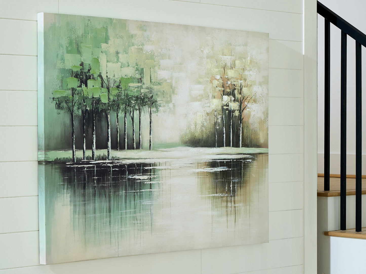 Bradenton Furniture Outlet - Ashley Furniture - Garlenridge Wall Decor - Wall Art / Green/Tan/White - A8000470