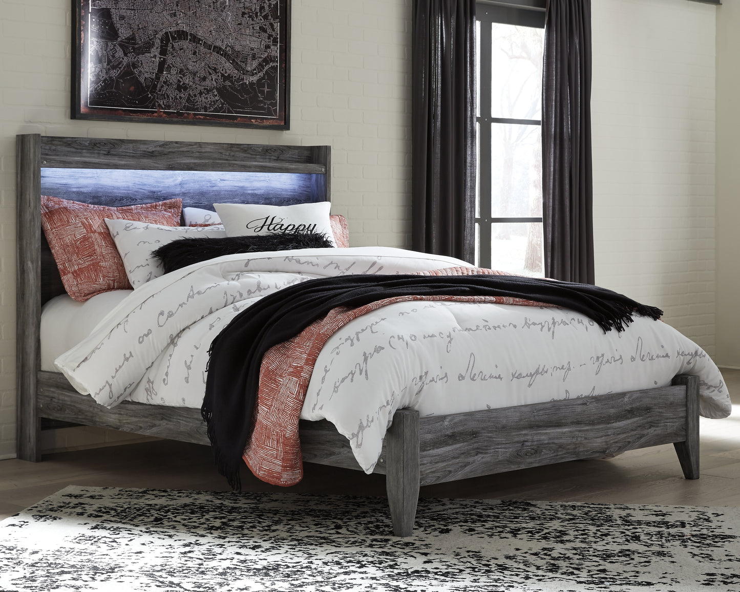 Bradenton Furniture Outlet - Ashley Furniture - Baystorm Bedroom - Queen Panel Bed / Gray - B221B2