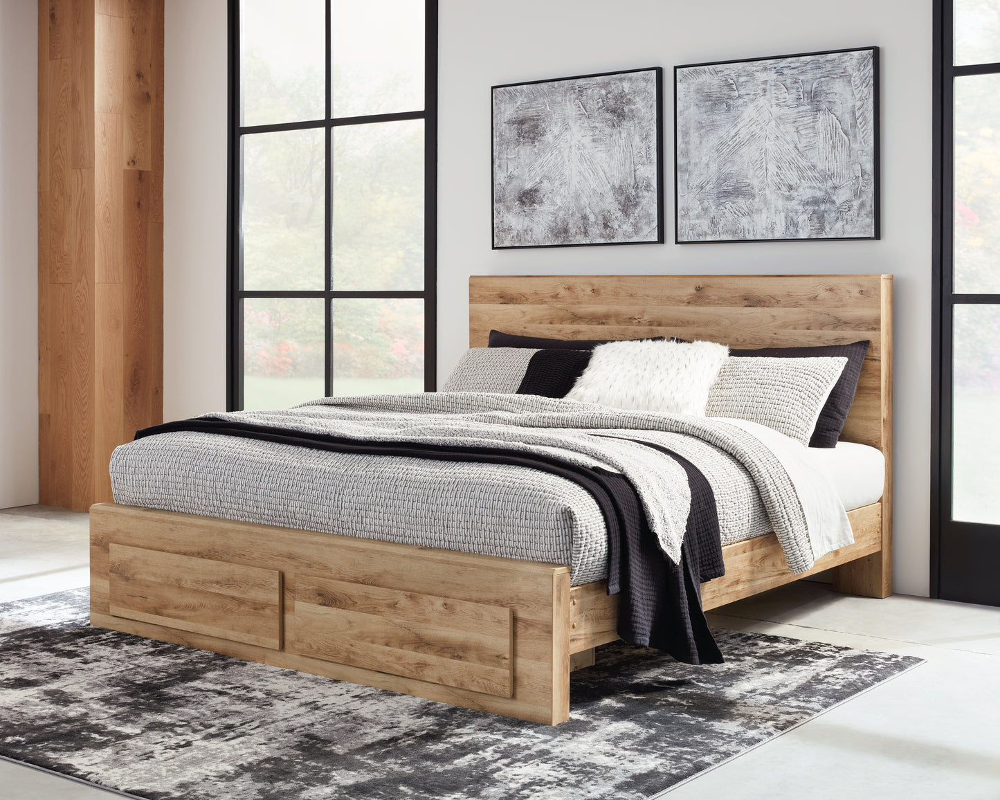 Bradenton Furniture Outlet - Ashley Furniture - Hyanna Bedroom - King Panel Storage Bed / Tan Brown - B1050B11