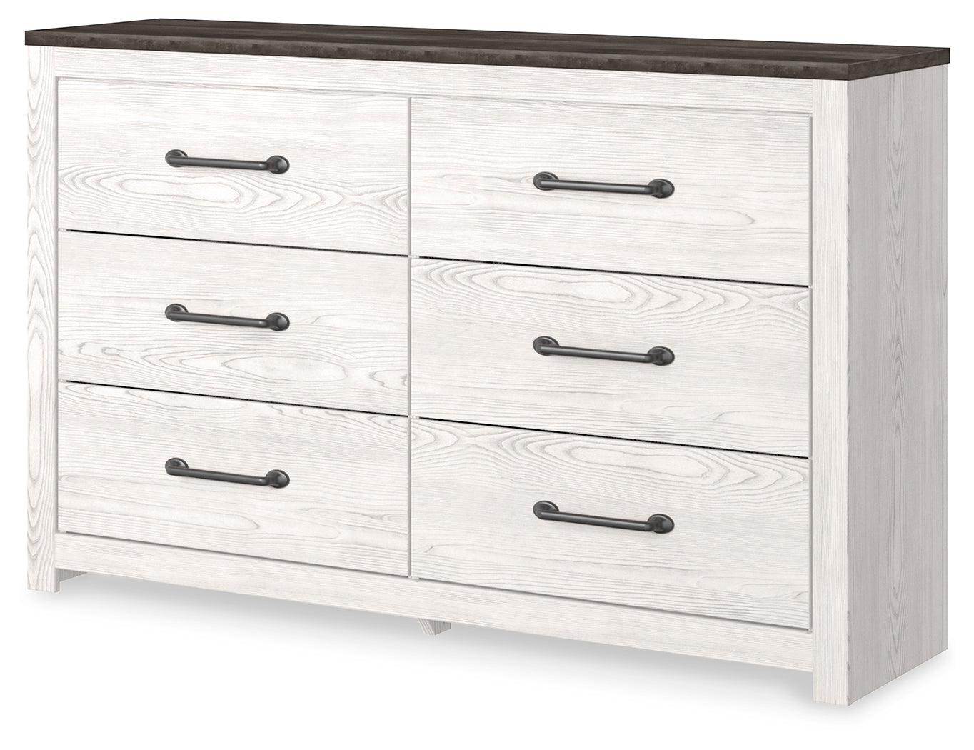Bradenton Furniture Outlet - Ashley Furniture - Gerridan Bedroom - Six Drawer Dresser / White/Gray - B1190-31