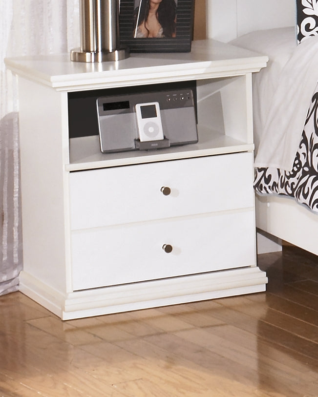 Bradenton Furniture Outlet - Ashley Furniture - Bostwick Shoals Bedroom - One Drawer Night Stand / White - B139-91