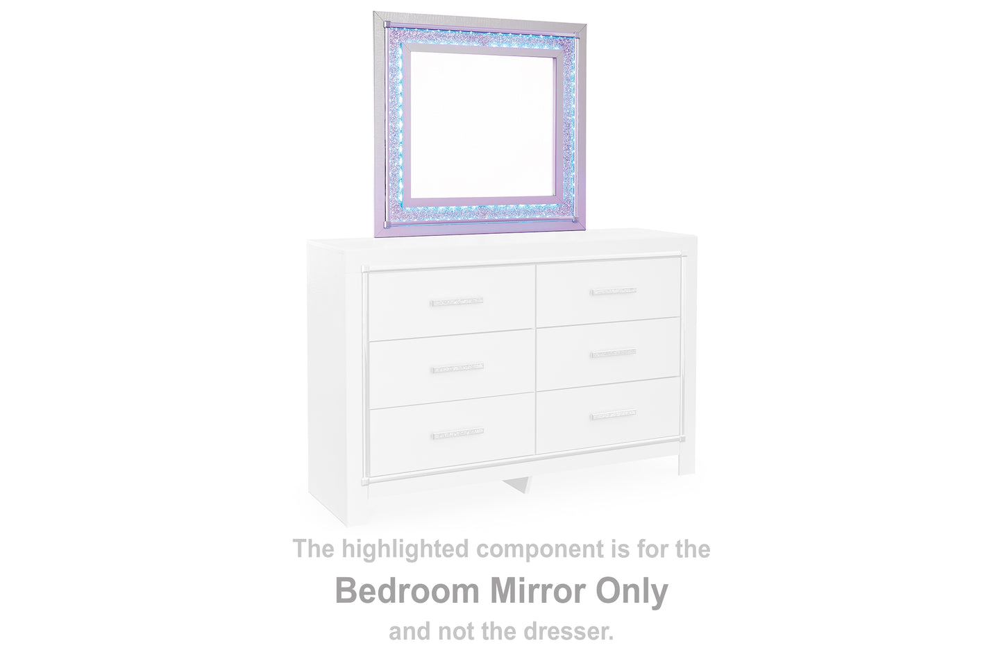 Bradenton Furniture Outlet - Ashley Furniture - Zyniden Bedroom - Bedroom Mirror / Silver - B2114-36