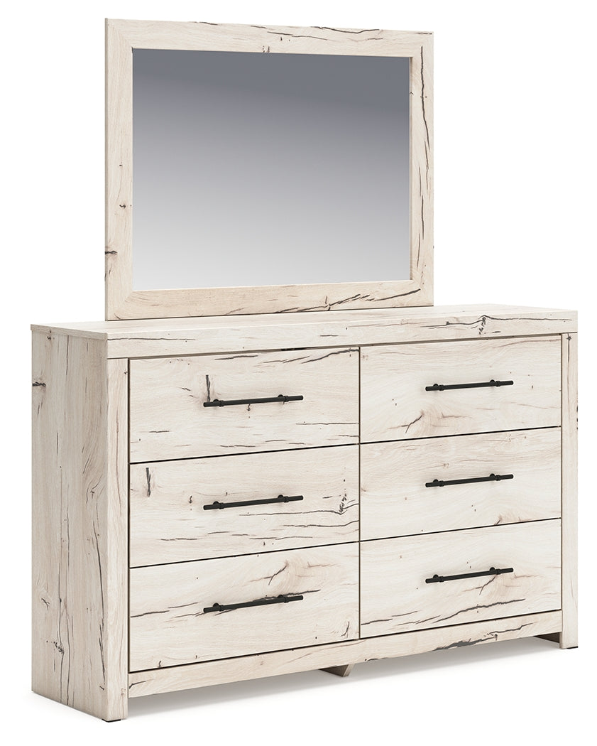 Bradenton Furniture Outlet - Ashley Furniture - Lawroy Bedroom - Dresser and Mirror / Light Natural - B2310B1