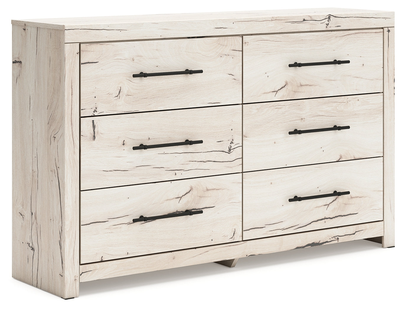 Bradenton Furniture Outlet - Ashley Furniture - Lawroy Bedroom - Six Drawer Dresser / Light Natural - B2310-31