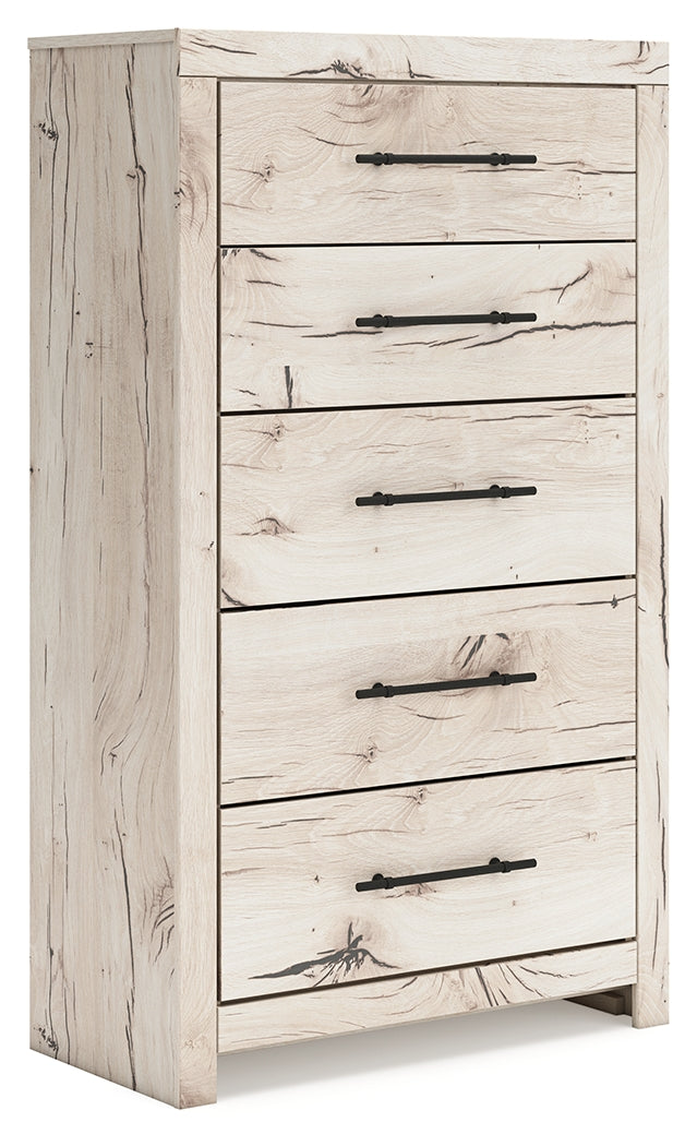 Bradenton Furniture Outlet - Ashley Furniture - Lawroy Bedroom - Full Panel Bed with Storage / Light Natural - B2310B43