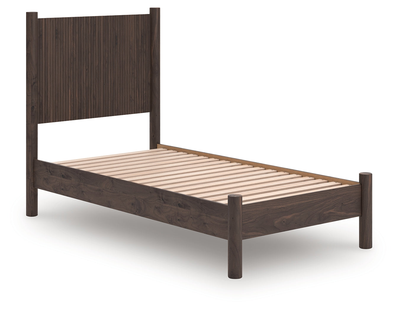 Bradenton Furniture Outlet - Ashley Furniture - Pamytta Bedroom - Twin Panel Platform Bed / Brown - PCB2614B2